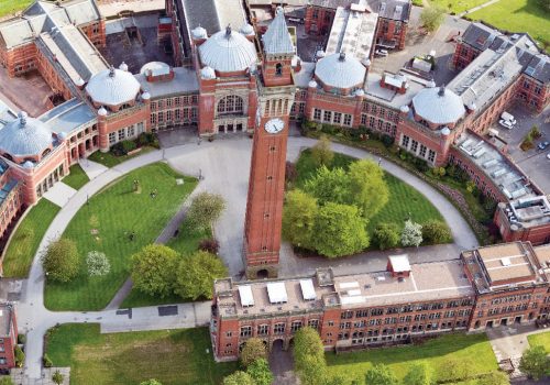 The red-brick Aston Webb Building, the oldest part of the University of Birmingham.